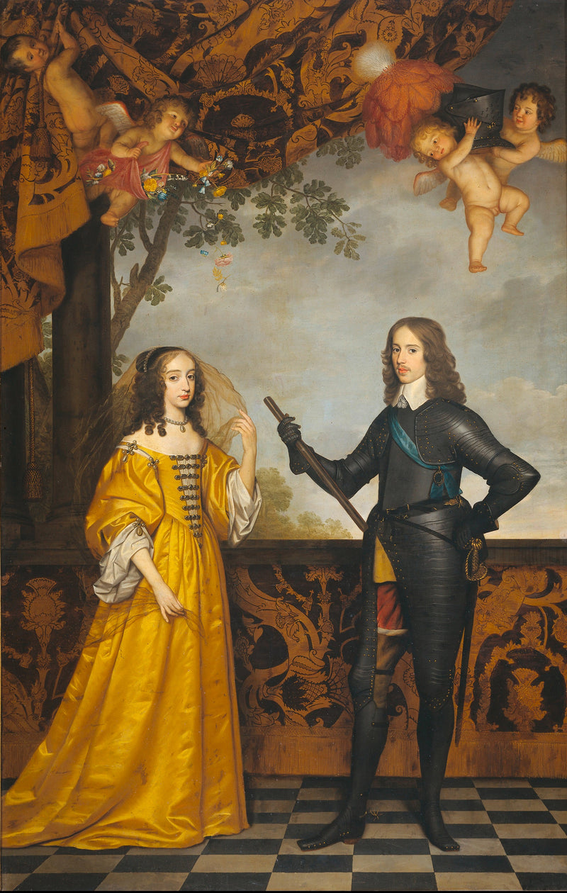 ギヨーム2世（1626-1650）、オレンジ公とその妻マリー・スチュアート（1631-1660） - ヘリット・ファン・ホントルスト