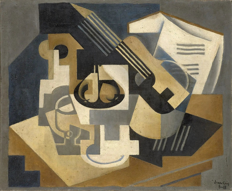 ギターと皿がテーブルの上に - フアン・グリス

Source:
Guitare et compotier sur une table - Juan Gris