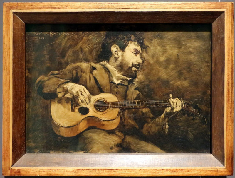 ギタリスト - スペイン人画家ダリオ・デ・レゴヨスの肖像 - テオ・ヴァン・リッセルベルヘ