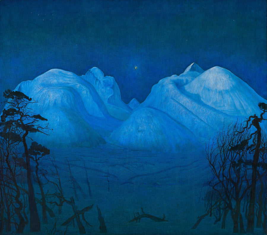 Winter Night in the Mountains - Harald Sohlberg