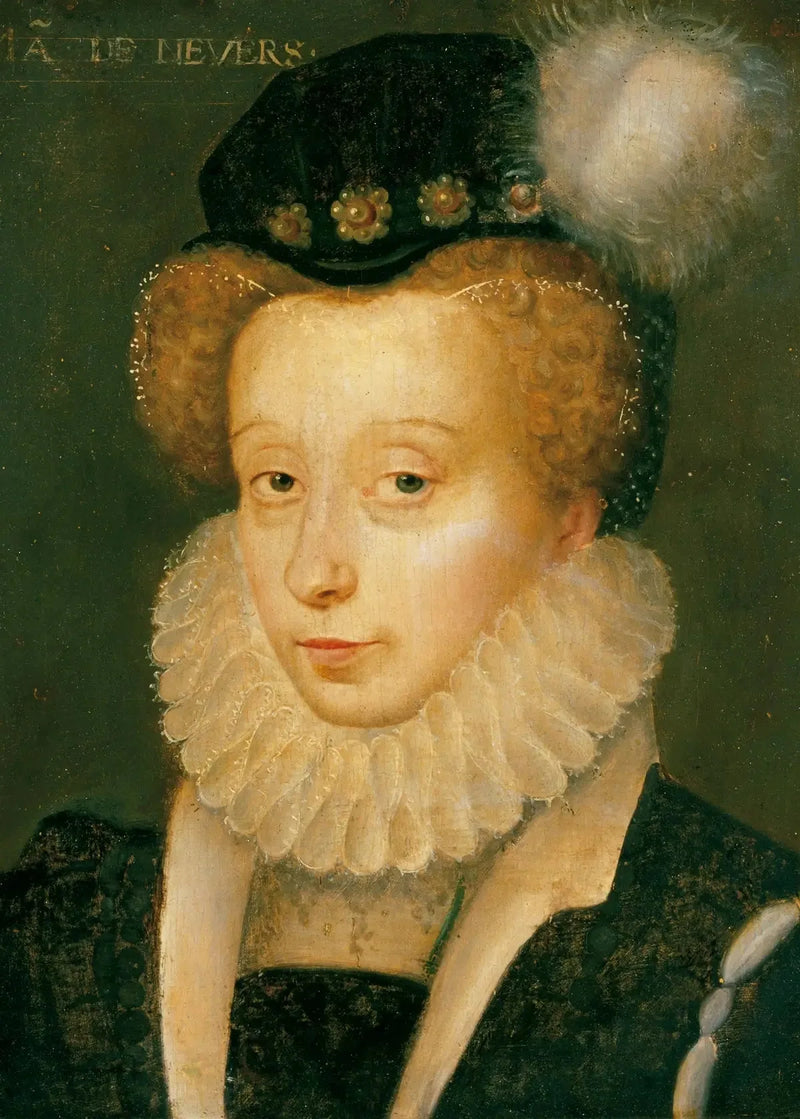 アンリエット・ド・クレーヴ（1542年–1601年）、第4代ネヴェール公爵夫人 - フランソワ・クルーエ

Source:
Henriette de Clèves (1542–1601), 4e duchesse de Nevers - François Clouet