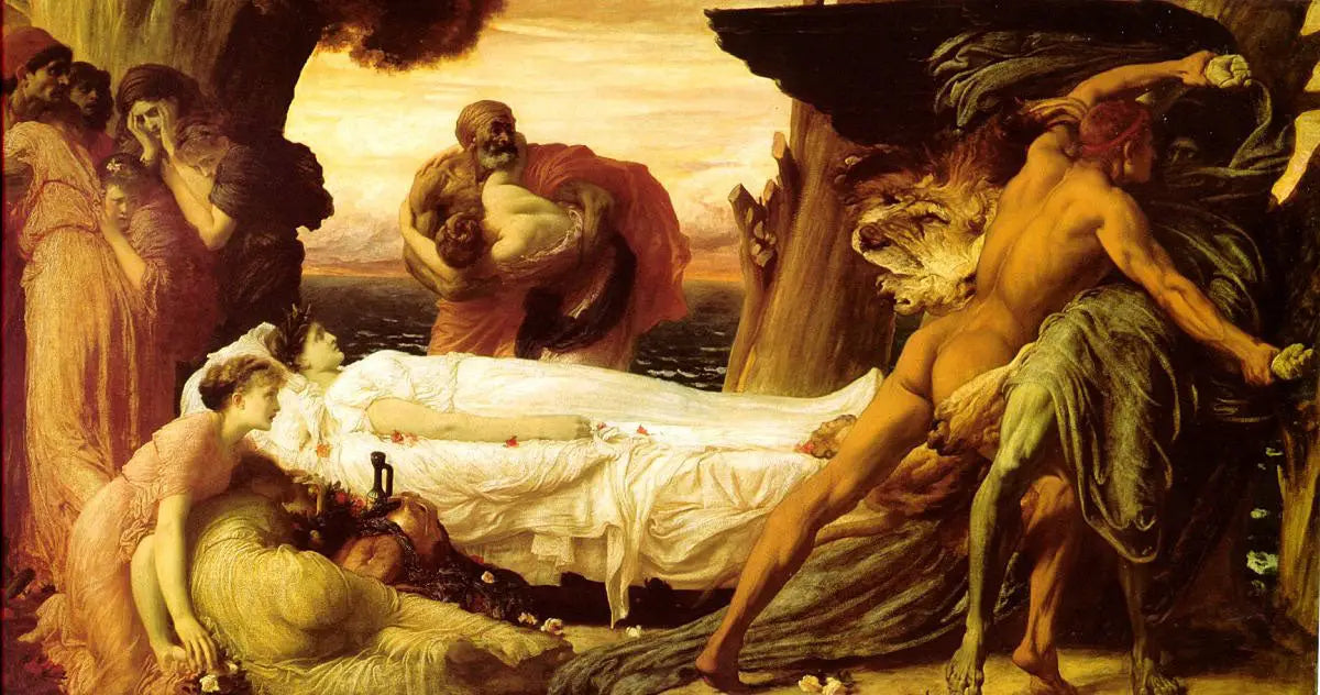 Hercule combattant la mort pour sauver Alceste - Frederic Leighton - Alpha Reproduction