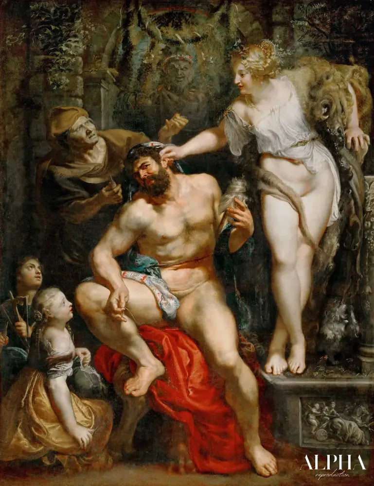 Hercule et Omphale - Peter Paul Rubens - Reproductions de tableaux et peintures haut de gamme