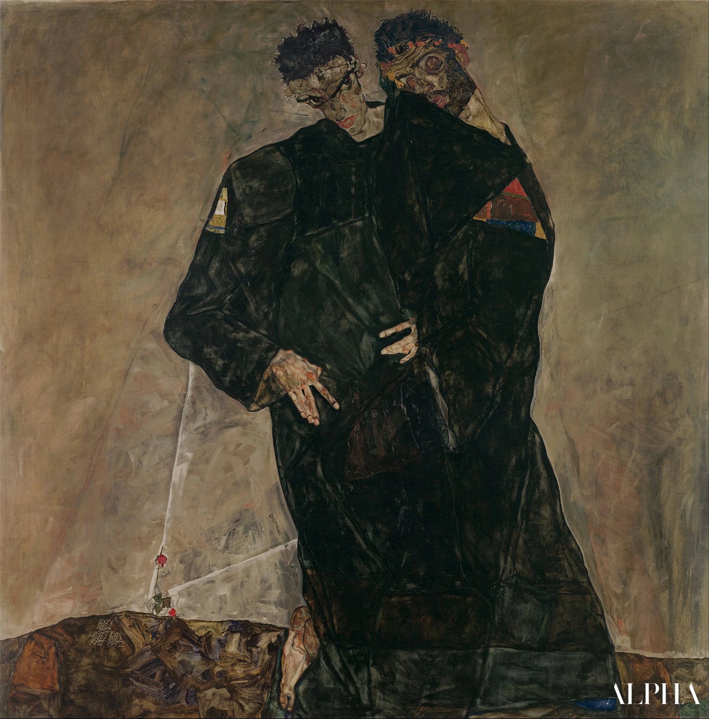 隠者たち - エゴン・シーレ - 高級絵画および絵画の複製