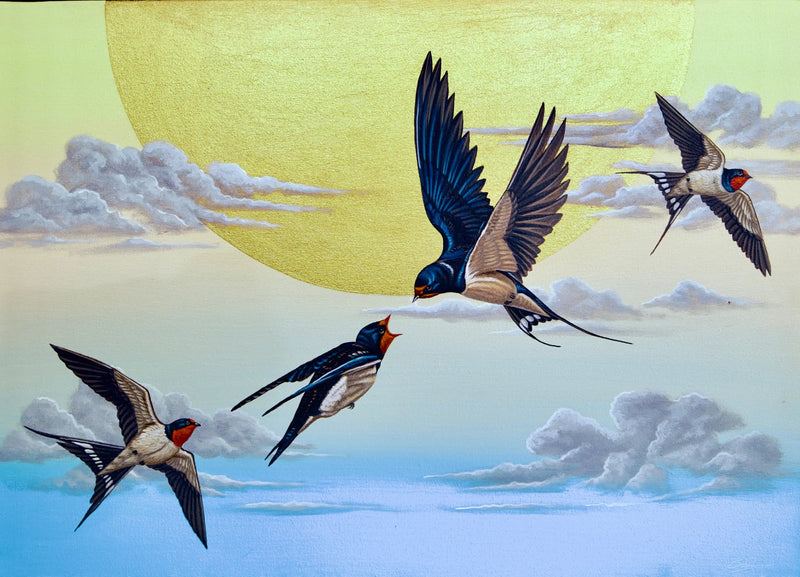 空のツバメ  | 70×50センチ