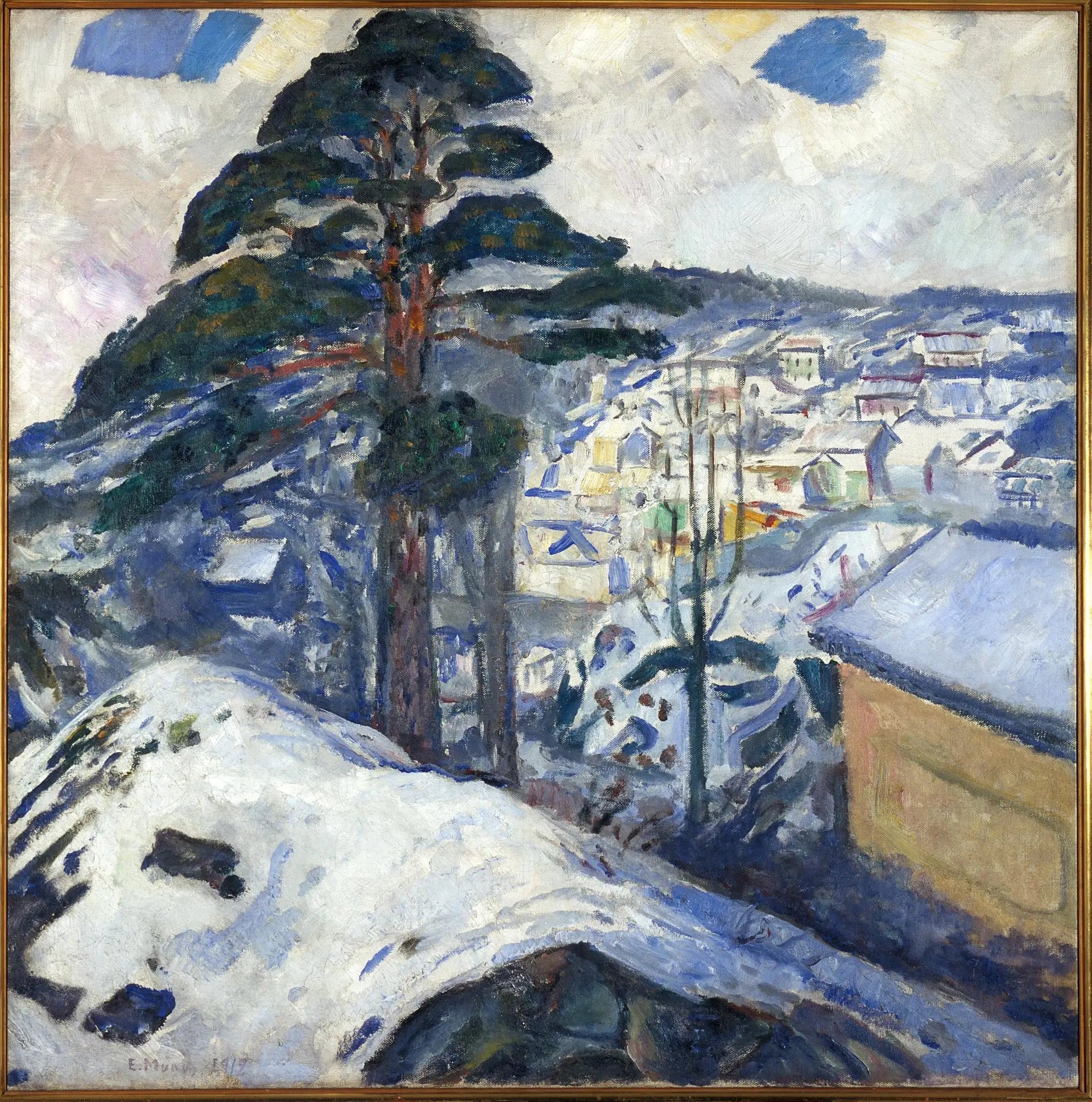 Hiver à Kragerø - Edvard Munch image 1 reproduction réalisée par Alpha Reproduction