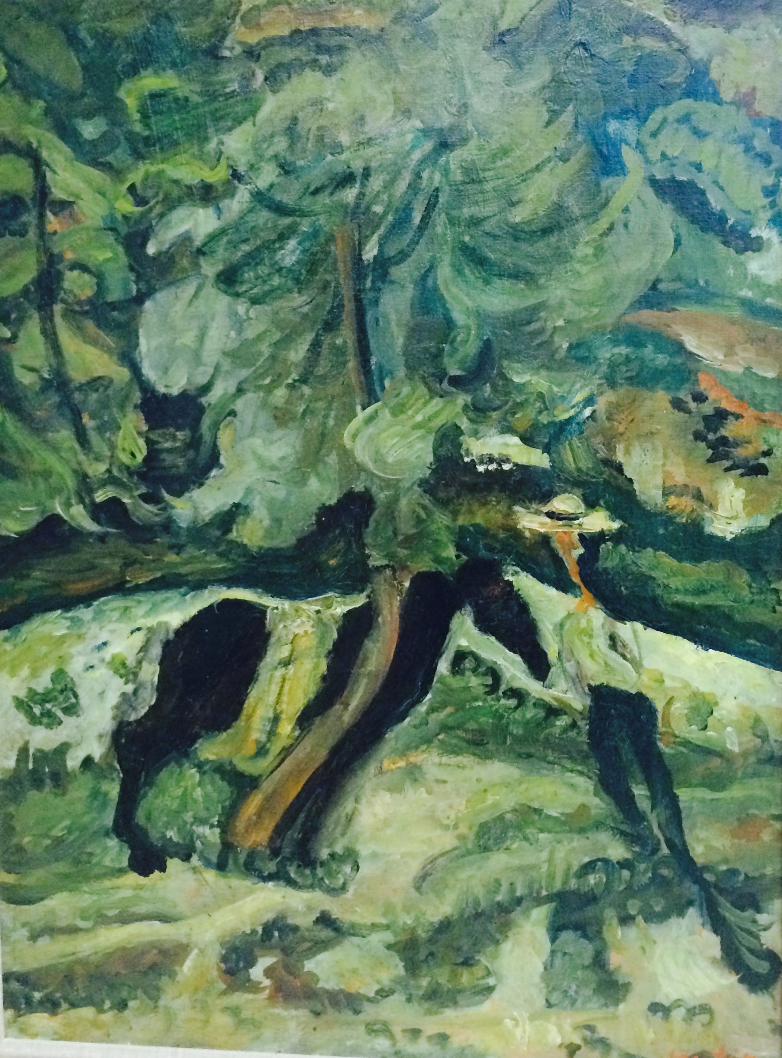 Homme avec cheval - Chaïm Soutine image 1 copie de tableau peinte à la main