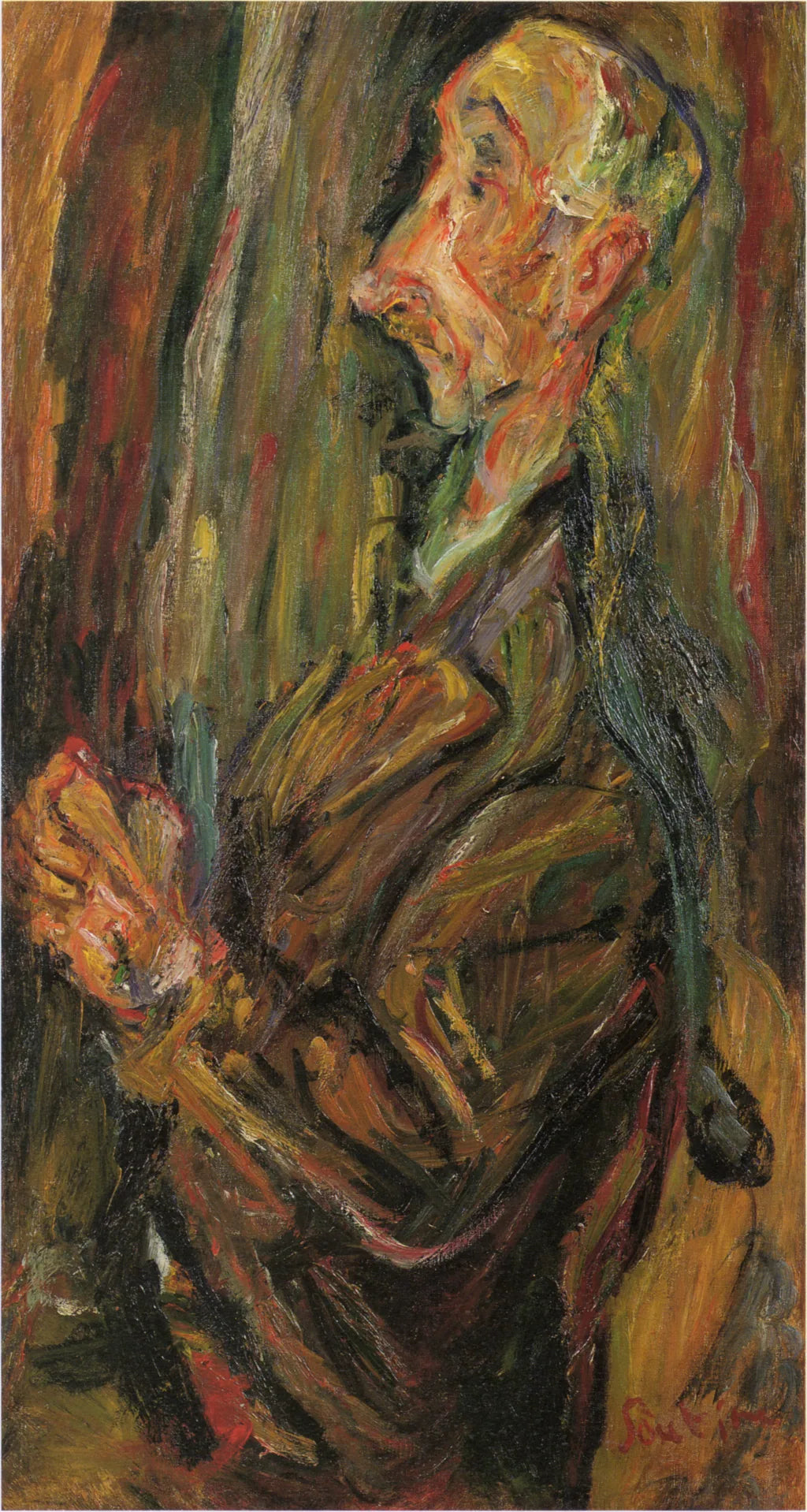 Homme en prière - Chaïm Soutine image 1 copie de tableau peinte à la main