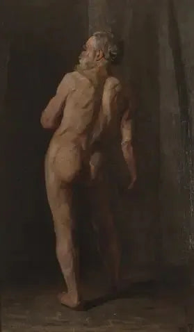 立っている裸の男 - ピエト・モンドリアン