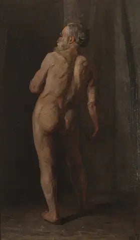 立っている裸の男 - ピエト・モンドリアン