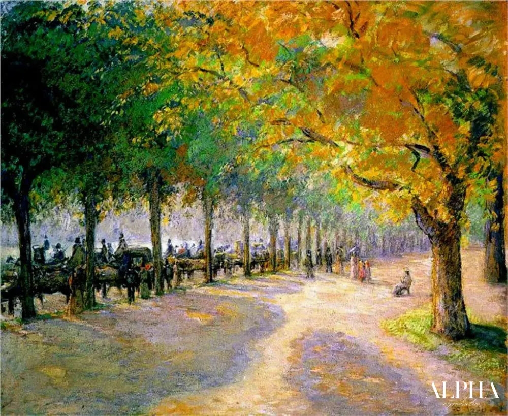 Hyde Park, Londres- Camille Pissarro - Reproductions de tableaux et peintures haut de gamme