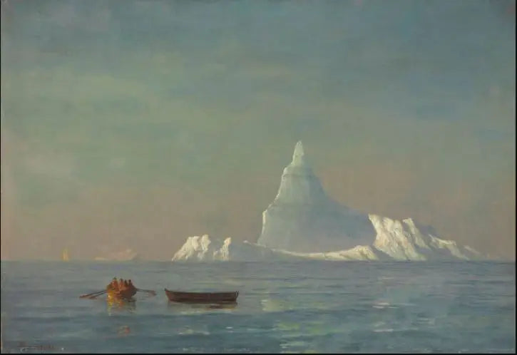 Icebergs - Albert Bierstadt image 1 reproduction d’œuvre d’art à l’huile