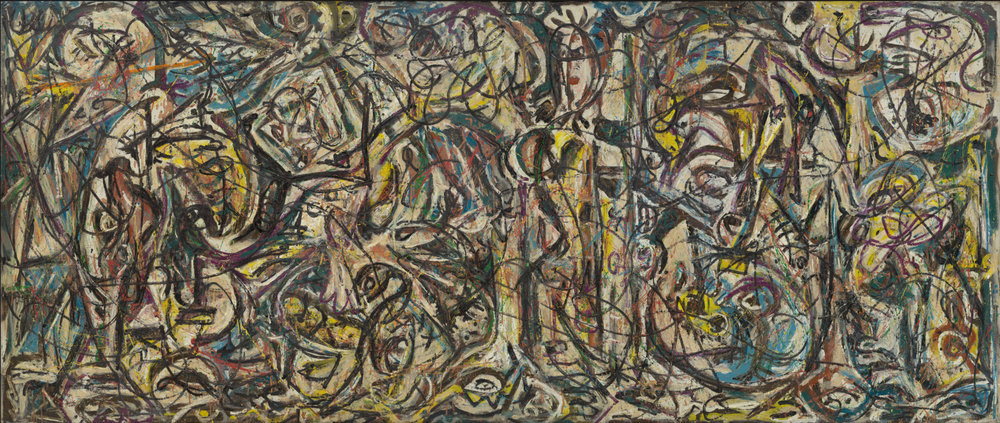 Il y en avait sept sur huit - Jackson Pollock image 1 copie de tableau peinte à la main