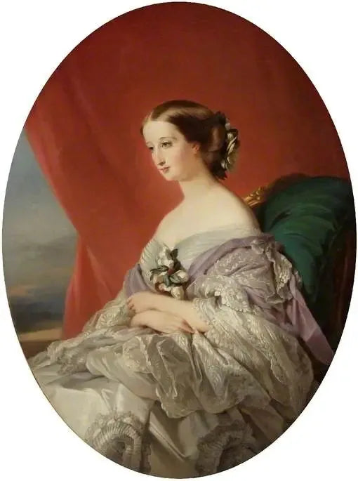 フランスのエウジェニー皇后（1826-1920） - フランツ・ザヴェル・ウィンターハルター

Source:
Impératrice Eugénie de France (1826-1920) - Franz Xaver Winterhalter