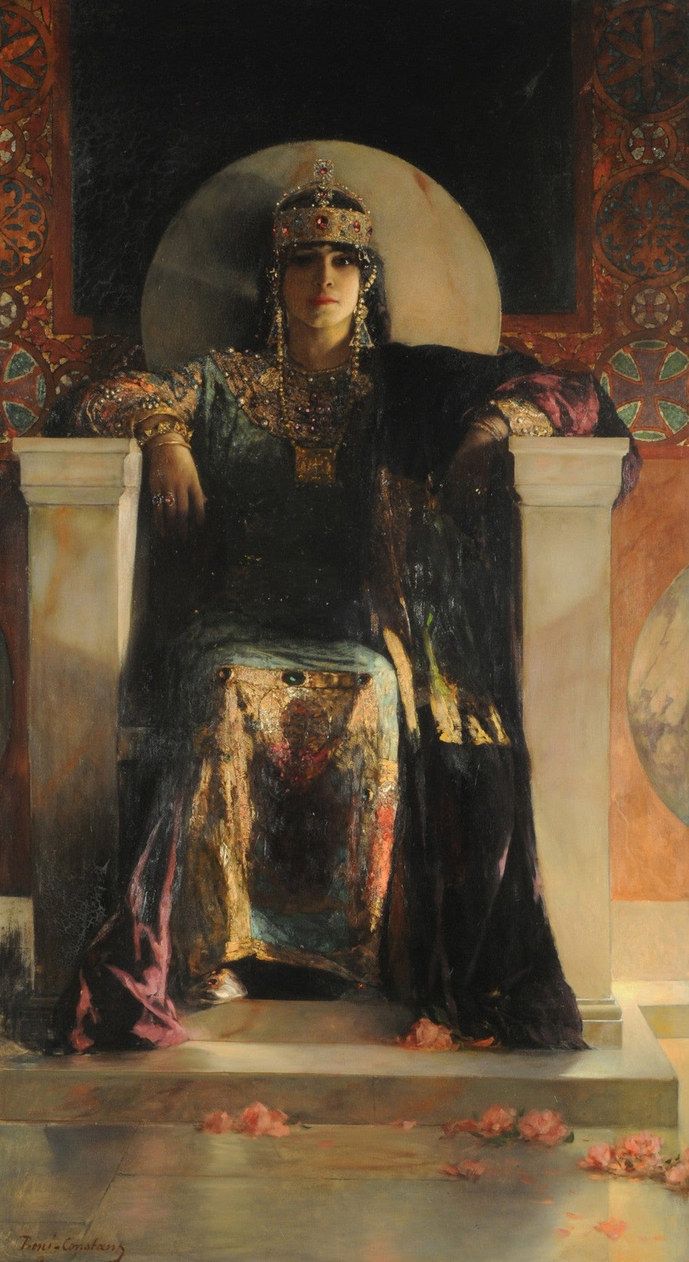 Impératrice Théodora - Jean-Joseph Benjamin-Constant image 1 copie de tableau peinte à la main