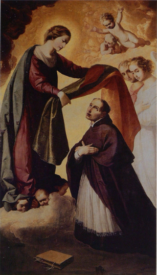 Imposition de la chasuble à saint Ildephonse - Francisco de Zurbarán - Alpha Reproduction