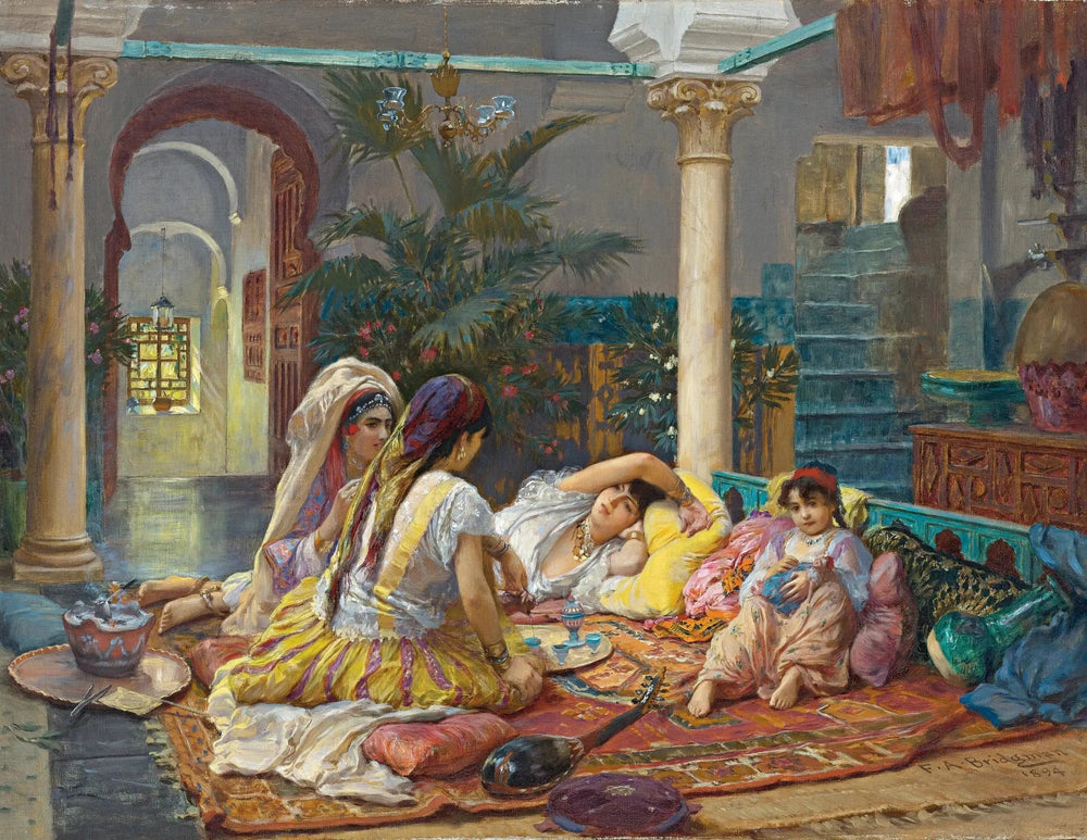 In the Harem - Frederick Arthur Bridgman image 1 reproduction artisanale de tableau