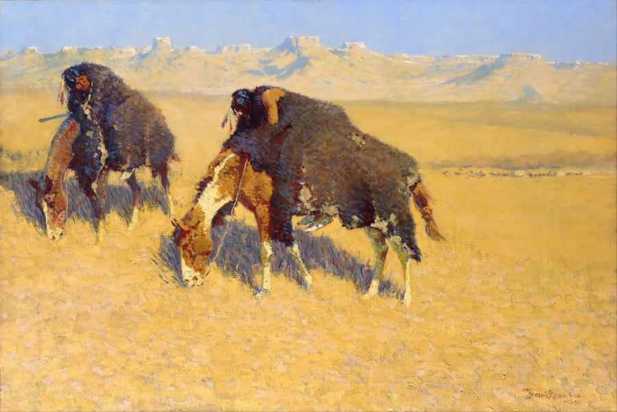 インディアンのバイソン模擬者 - フレデリック・レミントン

Source:
Indiens simulant des bisons - Frederic Remington