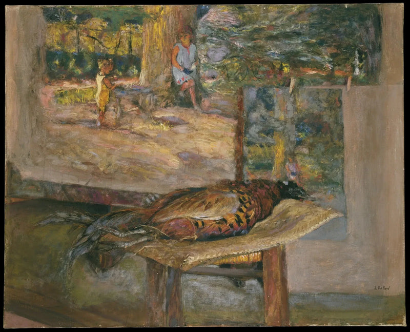 内装と絵画とキジ - エドゥアール・ヴィヤール