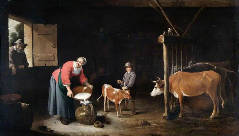牛舎の内部 - デイヴィッド・テニエール・ル・ジュヌ

Source:
Intérieur d'une étable - David Teniers le Jeune