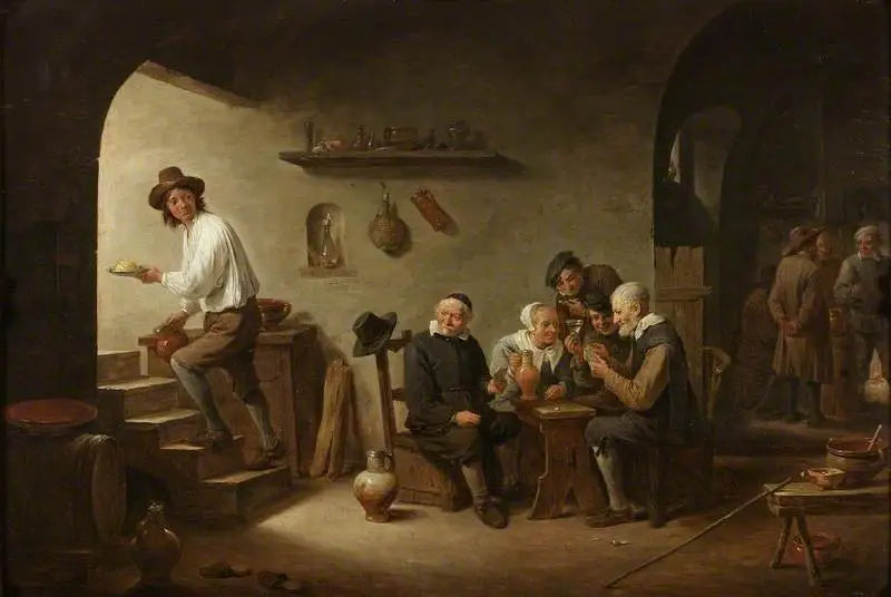 ダビッド・テニエール・ジュニアによる酒場の内部

Source:
Intérieur d'une taverne - David Teniers le Jeune