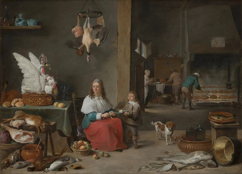 キッチンの内部 - デイヴィッド・テニエール・ル・ジュヌ

Source:
Intérieur de cuisine - David Teniers le Jeune