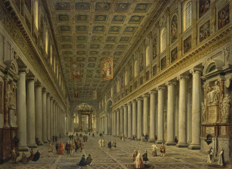 ローマのサンタ・マリア・マッジョーレ大聖堂の内部 - ジョヴァンニ・パオロ・パニーニ

Source:
Intérieur de la basilique Sainte-Marie-Majeure (Santa Maria Maggiore) à Rome - Giovanni Paolo Panini