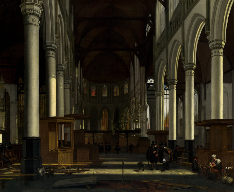 L'intérieur de l'Oude Kerk, Amsterdam - Emanuel de Witte