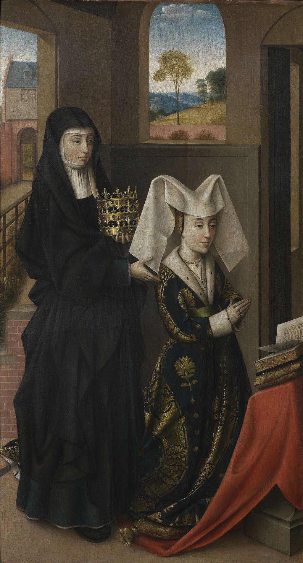 Isabelle de Portugal avec sainte Élisabeth - Petrus Christus - Alpha Reproduction