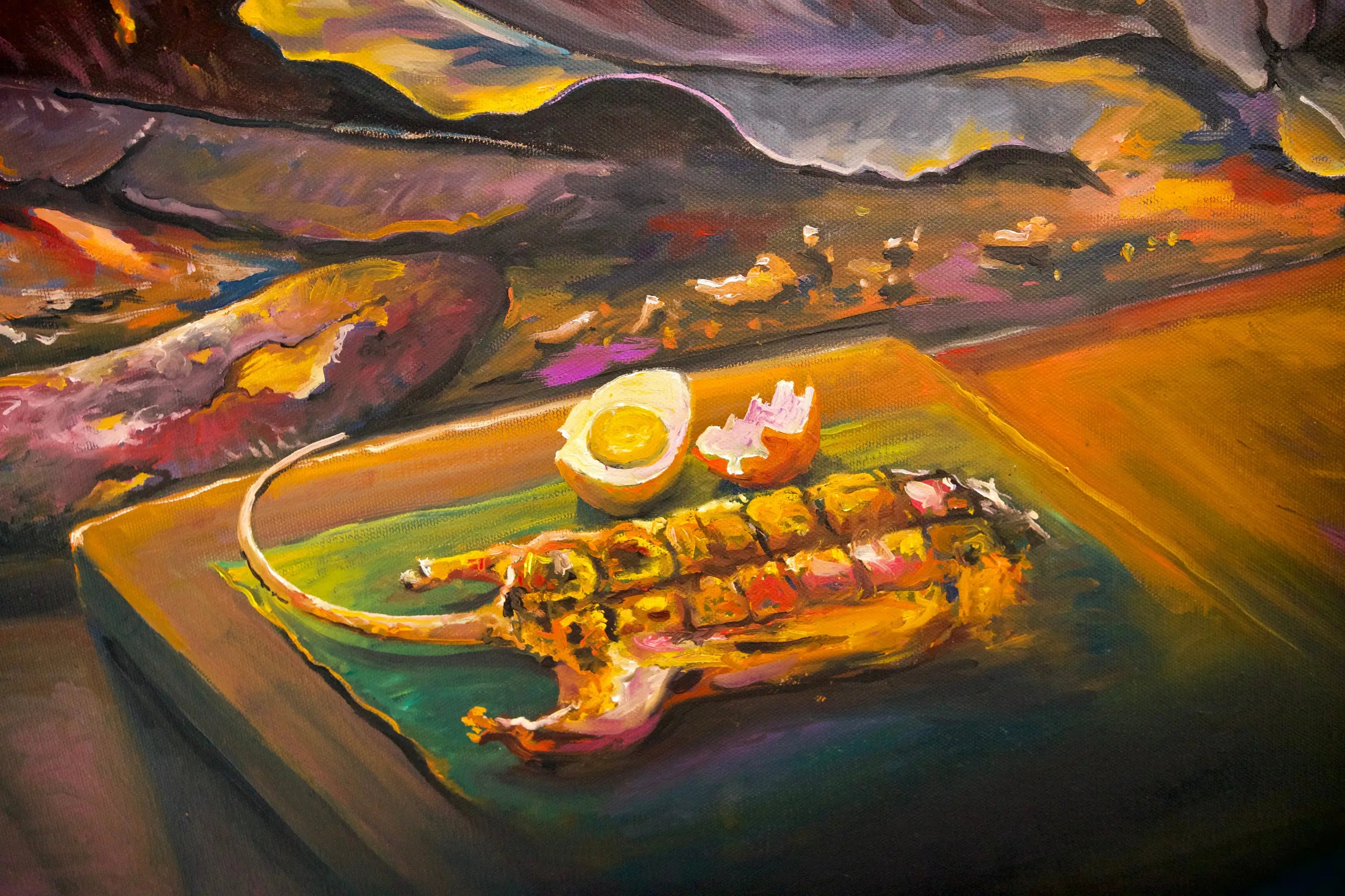 Issan | 160 X 120 cm Reproductions de tableaux à la peinture à l’huile