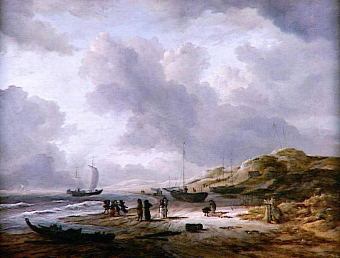Plage et dunes à Scheveningen, peinture de Jacob van Ruisdael