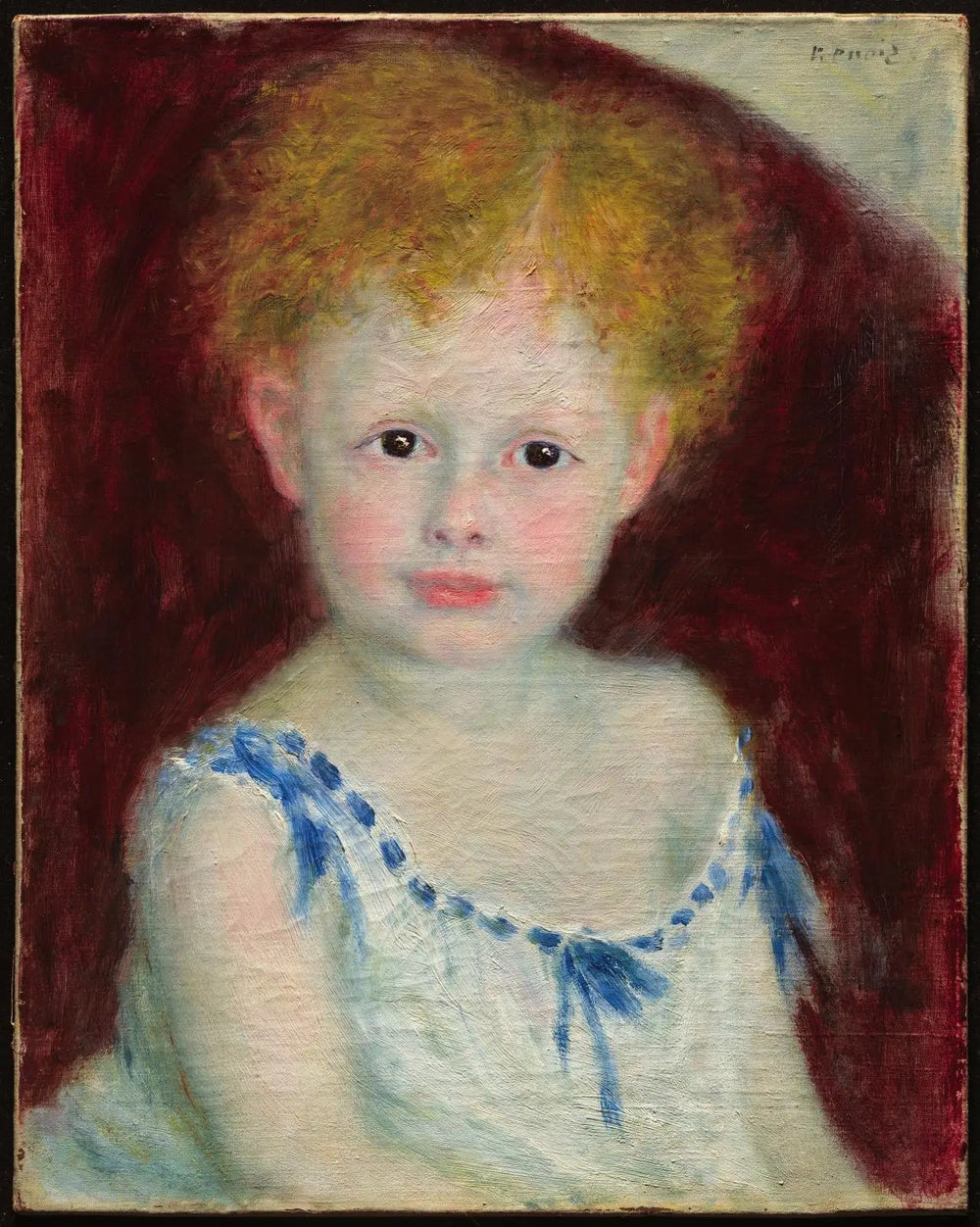Jacques Bergeret enfant - Pierre-Auguste Renoir image 1 tableau peint à l’huile sur toile