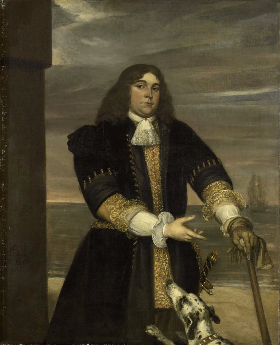 Jan van Gelder (1647-73). Capitaine de marine, beau-fils de Michiel Adriaensz de Ruyter - Jan Andrea Lievens