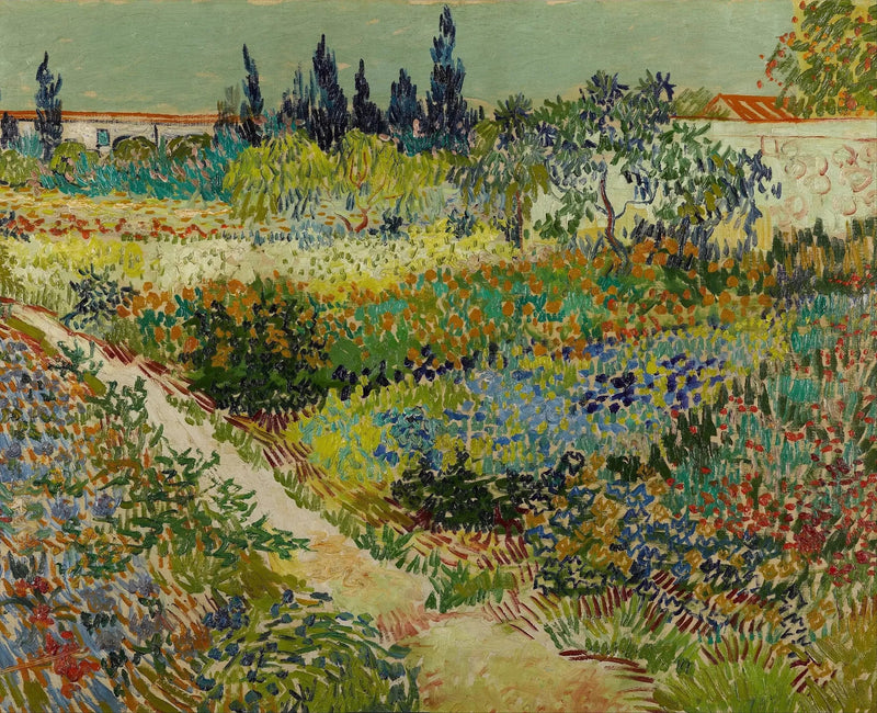 花の咲く庭と小道 - Vincent van Gogh