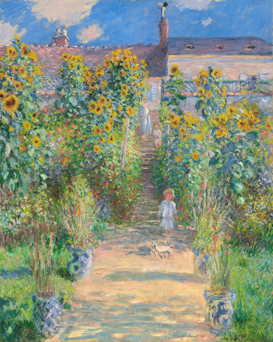 Le Jardin de Monet à Vétheuil - Claude Monet