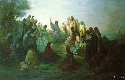 Jesus Prechant Sur La Montagne - Gustave Doré Reproductions de tableaux à la peinture à l’huile