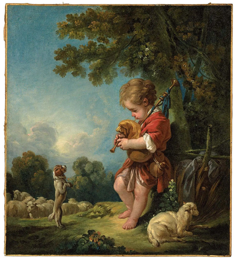 若い羊飼いが bagpipe を演奏している - フランソワ・ブーシェ

Source:
Jeune berger jouant de la cornemuse - François Boucher