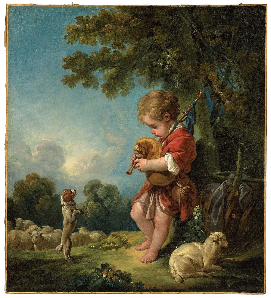 若い羊飼いが bagpipe を演奏している - フランソワ・ブーシェ

Source:
Jeune berger jouant de la cornemuse - François Boucher