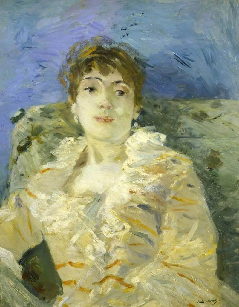ソファの若い女性 - ベルト・モリゾ