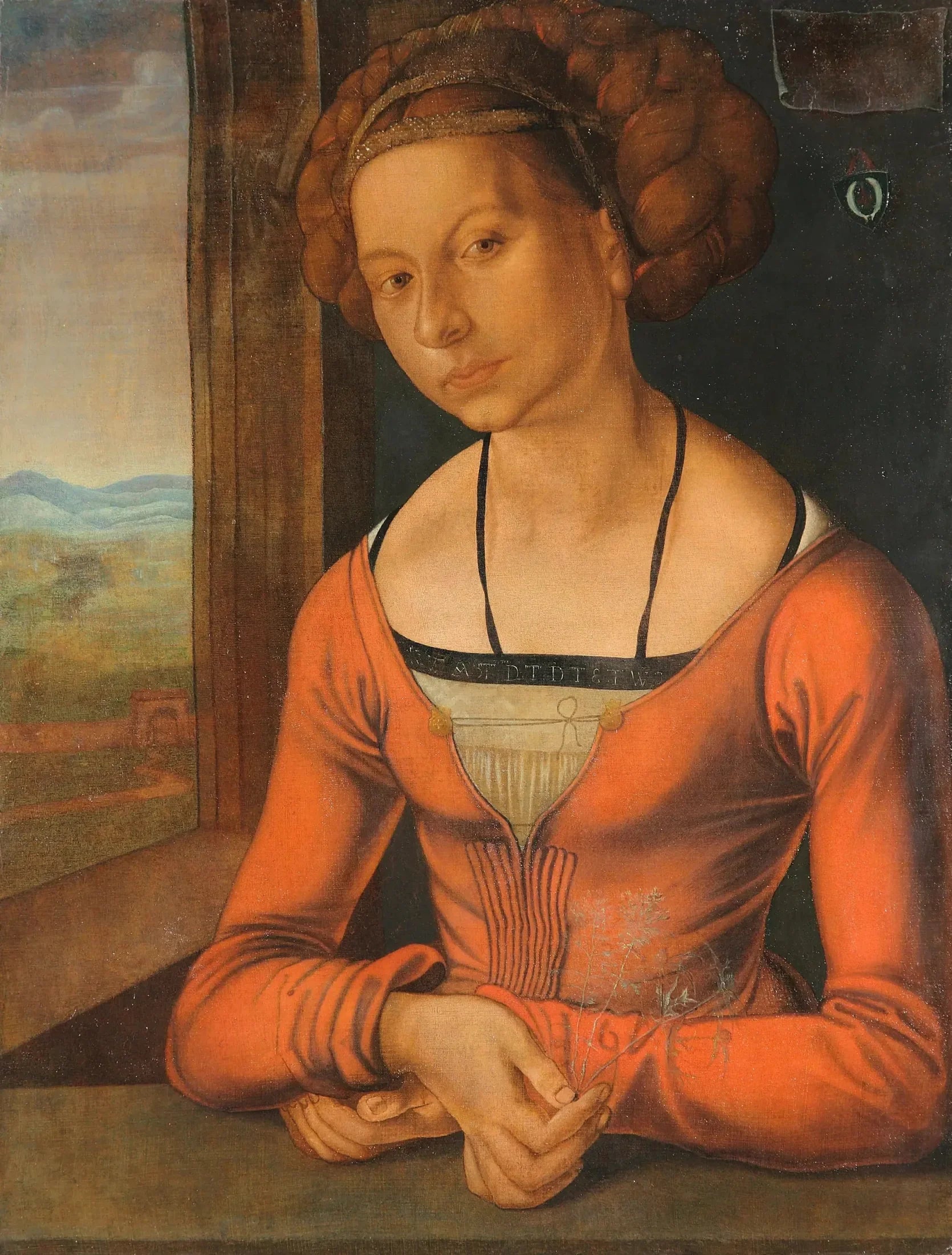 Jeune femme, les cheveux tressés - Albrecht Dürer image 1 tableau peint à l’huile sur toile