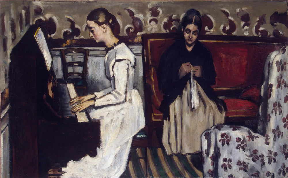 Jeune Fille au piano - Paul Cézanne image 1 reproduction réalisée par Alpha Reproduction