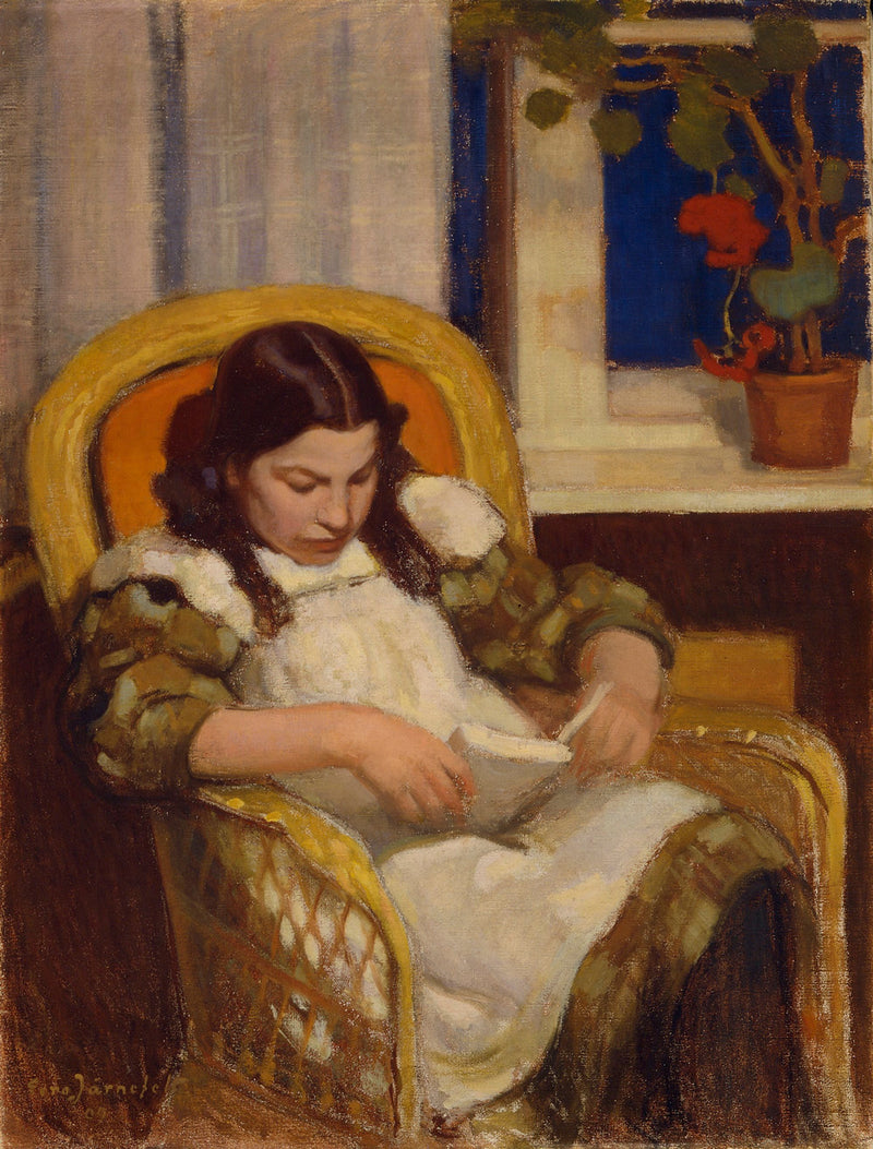 Jeune fille lisant - Eero Järnefelt