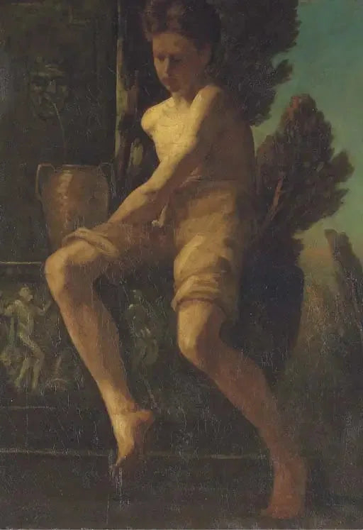 噴水のそばに座っている若い少年 - ハーバート・ドレイパー

Source:
Jeune garçon assis près d'une fontaine - Herbert Draper
