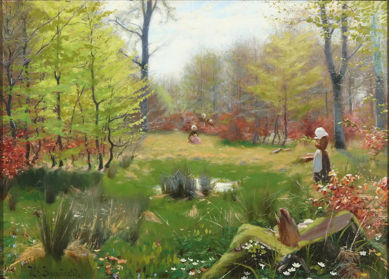 春の森でアネモネを摘む若い女性たち - H. A. Brendekilde

Source:
Jeunes filles cueillant des anémones dans une forêt printanière - H. A. Brendekilde