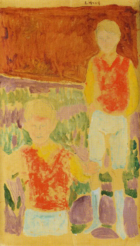 Johan Martin et Sten Stenersen - Edvard Munch image 1 reproduction artisanale de tableau
