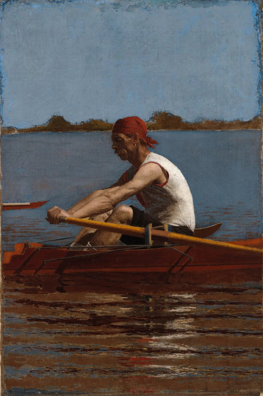 John Biglin dans un skiff - Thomas Eakins image 1 reproduction de peinture à l’huile