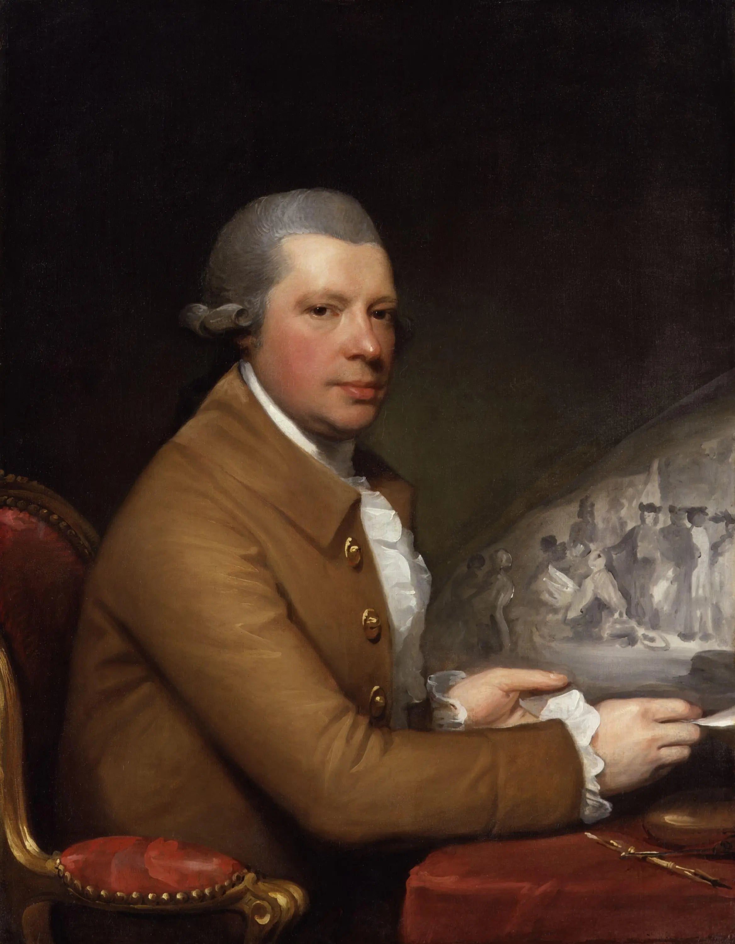 John Hall - Gilbert Stuart image 1 copie de tableau peinte à la main
