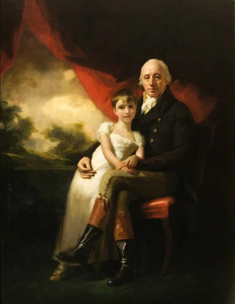 ジョン・スターリング・デ・キッペンダヴィ（1742–1816）と最年少の娘、ジャン・ウィルヘルミナ（1804–1859） - ヘンリー・レイバーン
