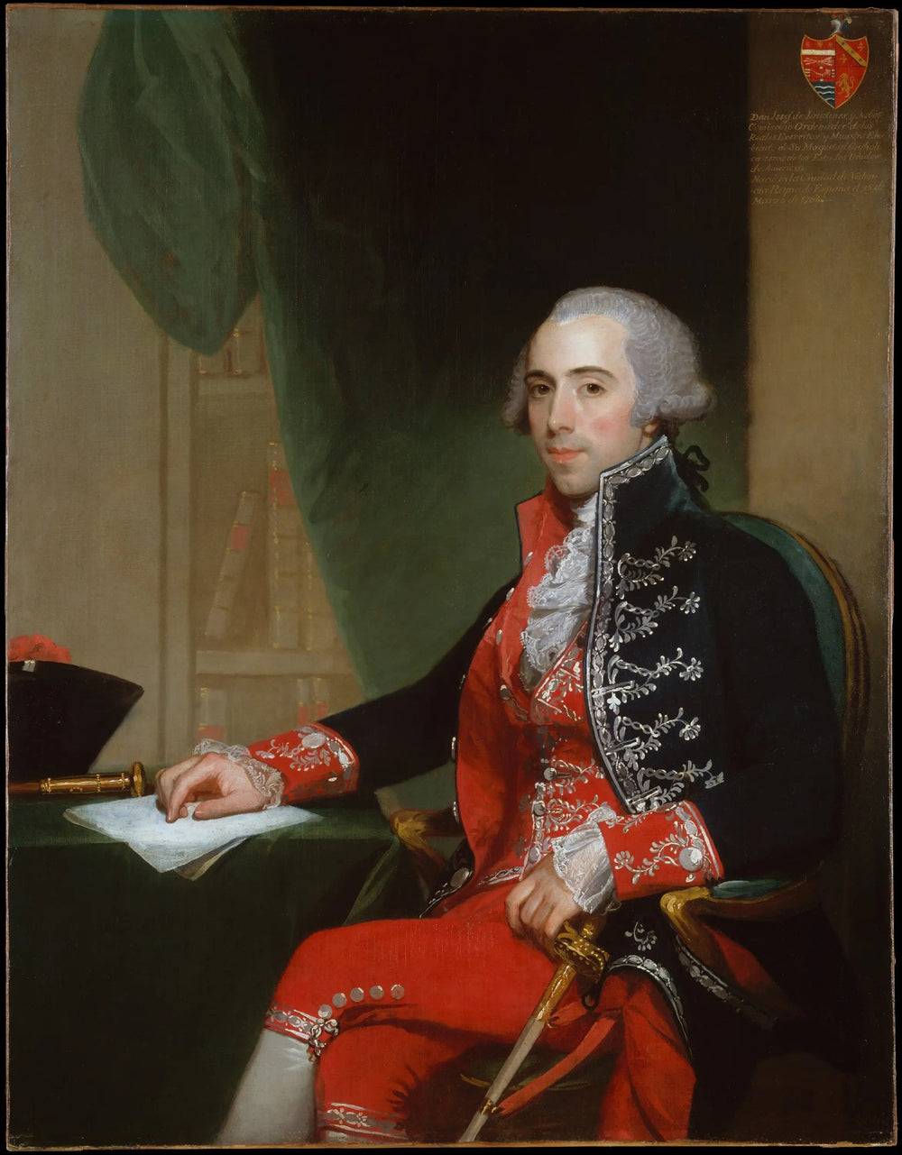José de Jaudenes et Nebot - Gilbert Stuart image 1 reproduction d’œuvre d’art à l’huile