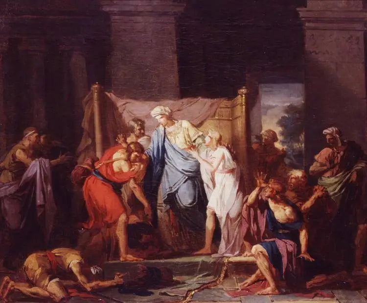 Joseph reconnu par ses frères - Charles Meynier image 1 tableau peint à l’huile sur toile